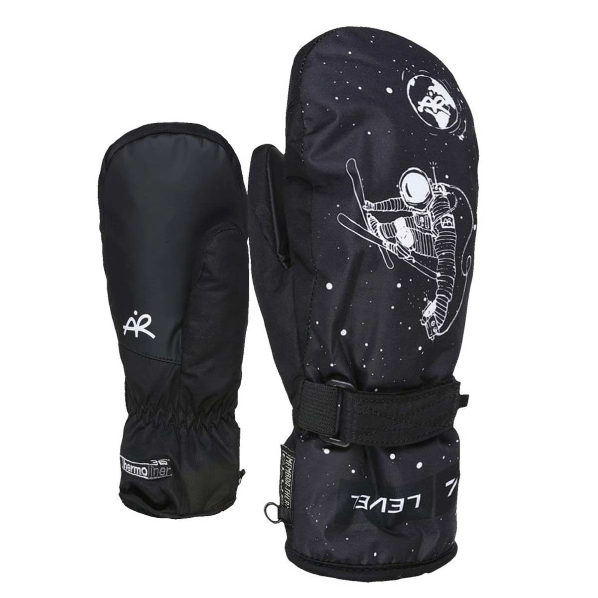 LEVEL JUNIOR MITT Black-White | Ski / Snowboard Gloves