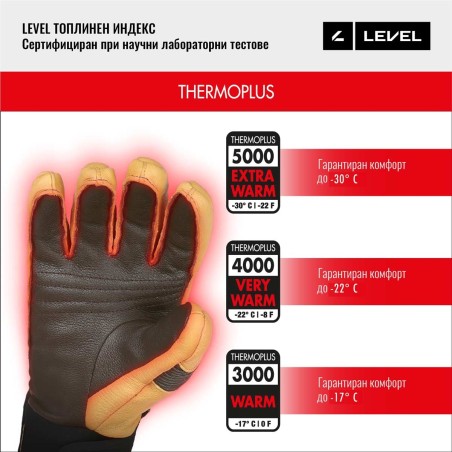 LEVEL JUNIOR MITT Black-White | Ски / Сноуборд ръкавици