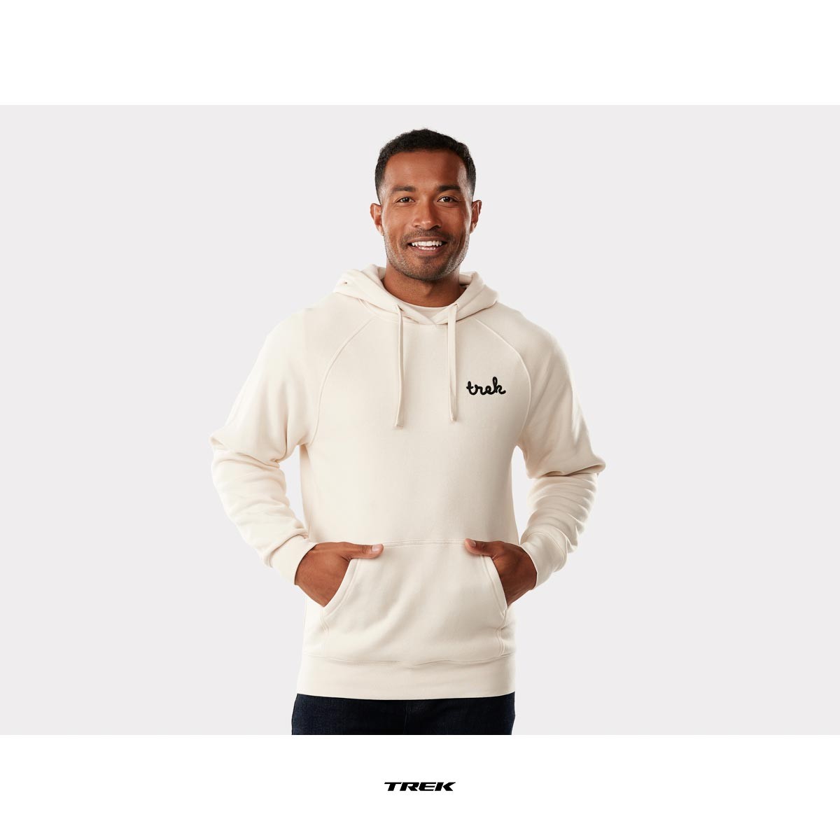 Trek Chain Stitch Unisex Hoodie Cream | Суитчър Trek Chain Stitch Unisex Hoodie Cream | Суитчър