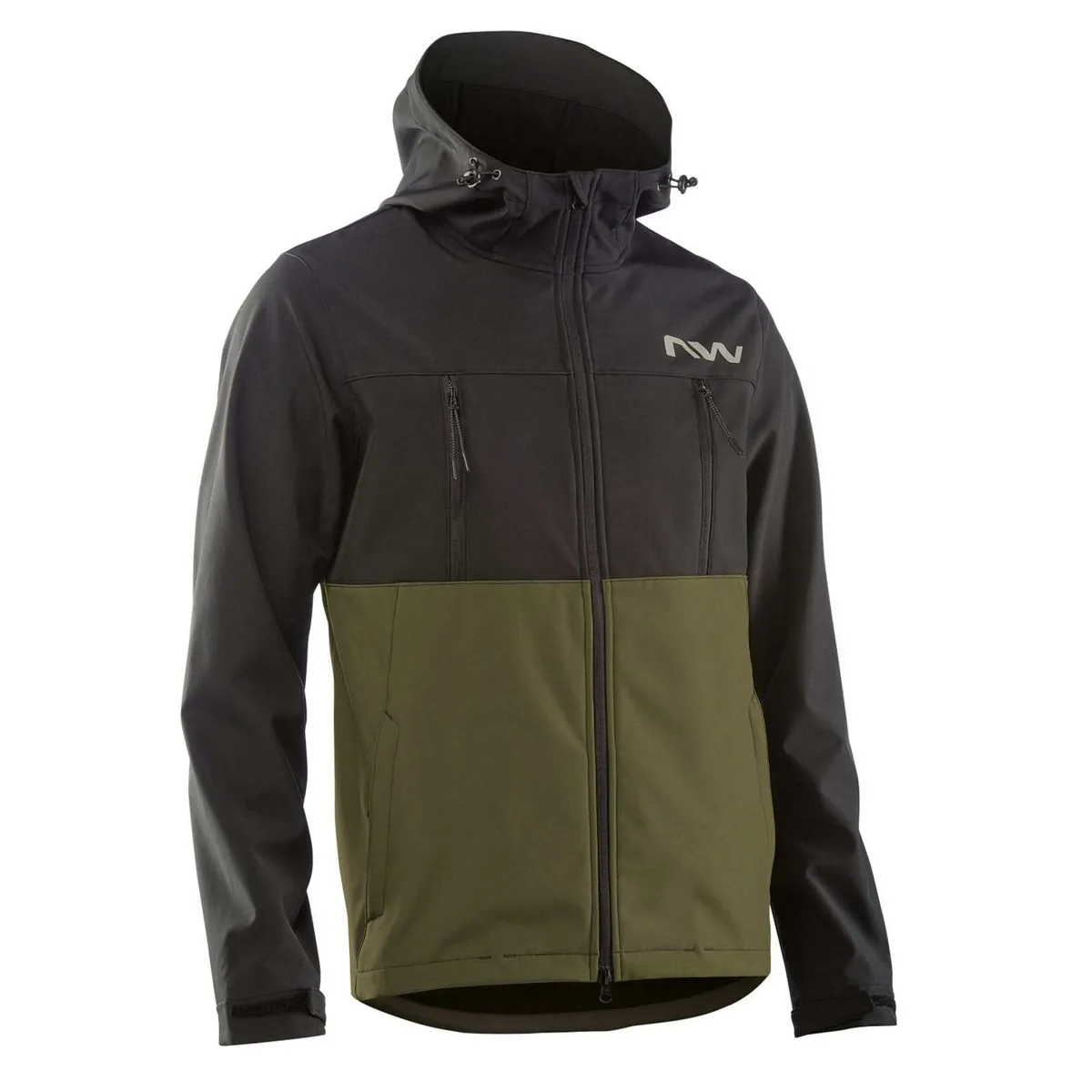 NORTHWAVE EASY OUT SOFTSHELL JACKET forest green/black | Bike jacket