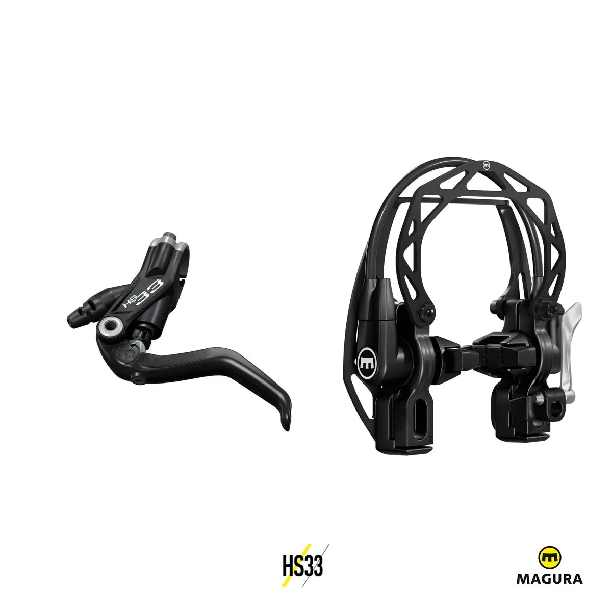 MAGURA HS33 Черни | Челюстни спирачка за велосипед - 2 пръста