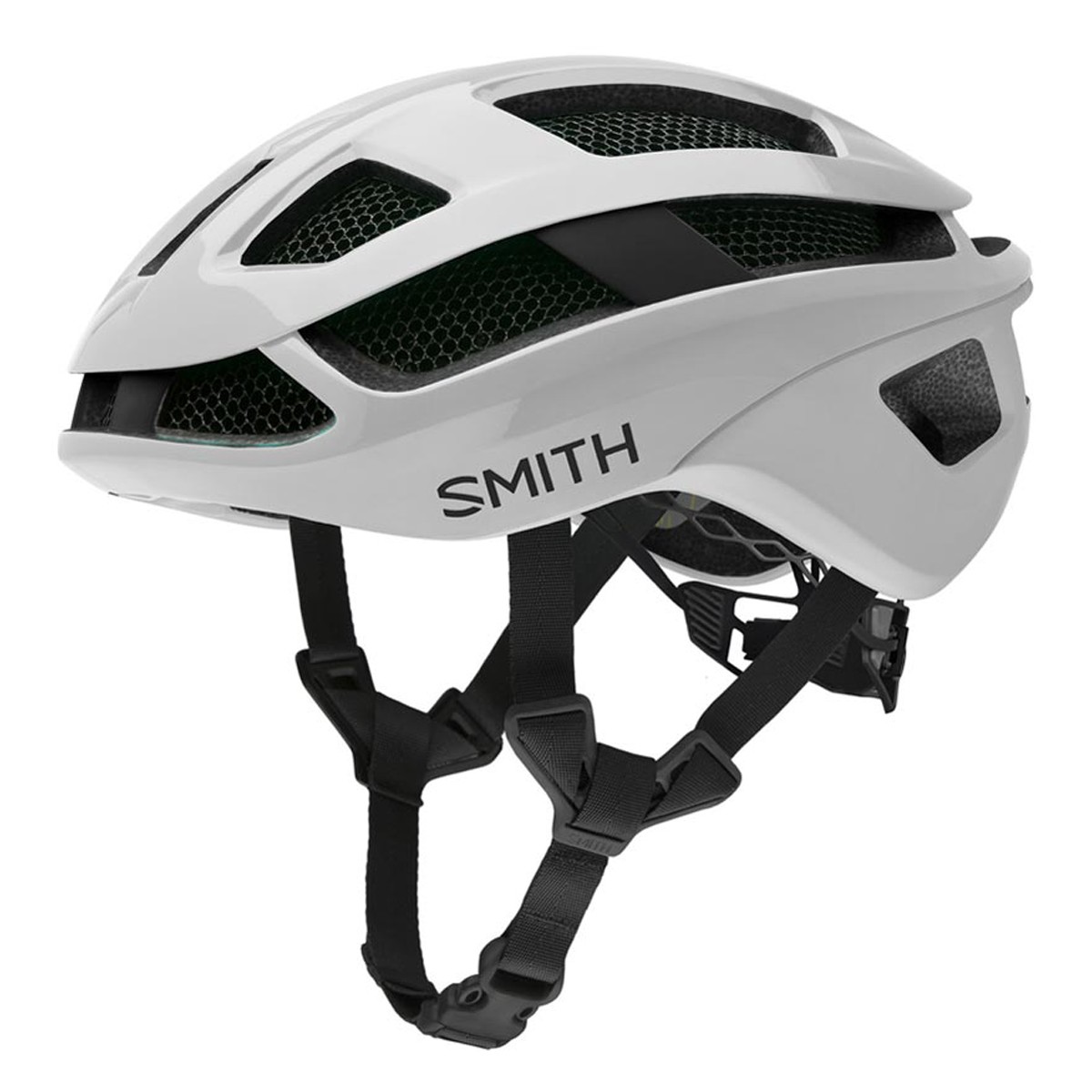 SMITH TRACE MIPS white matte white | Шосейна вело каска