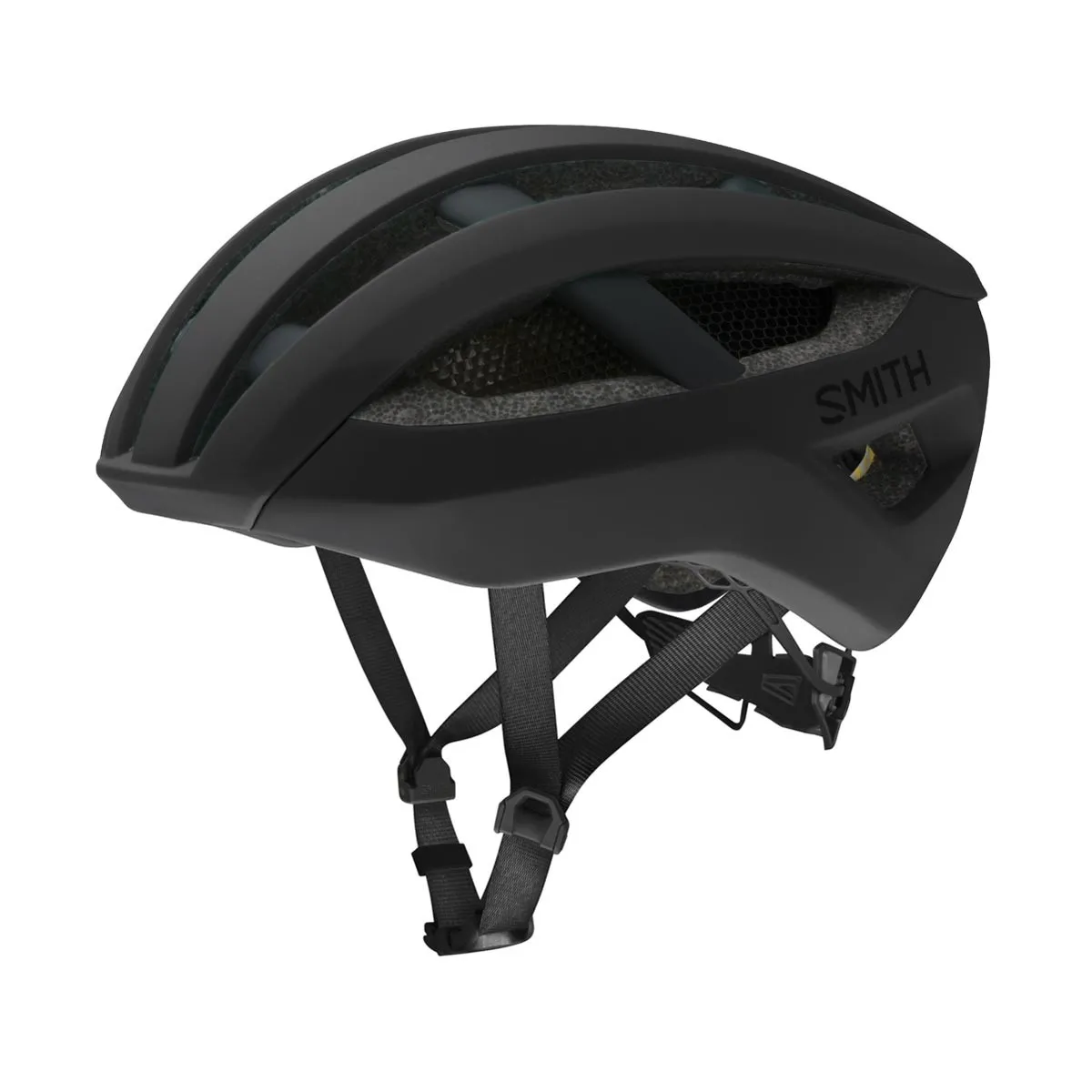 SMITH NETWORK MIPS matte blackout | Шосейна вело каска