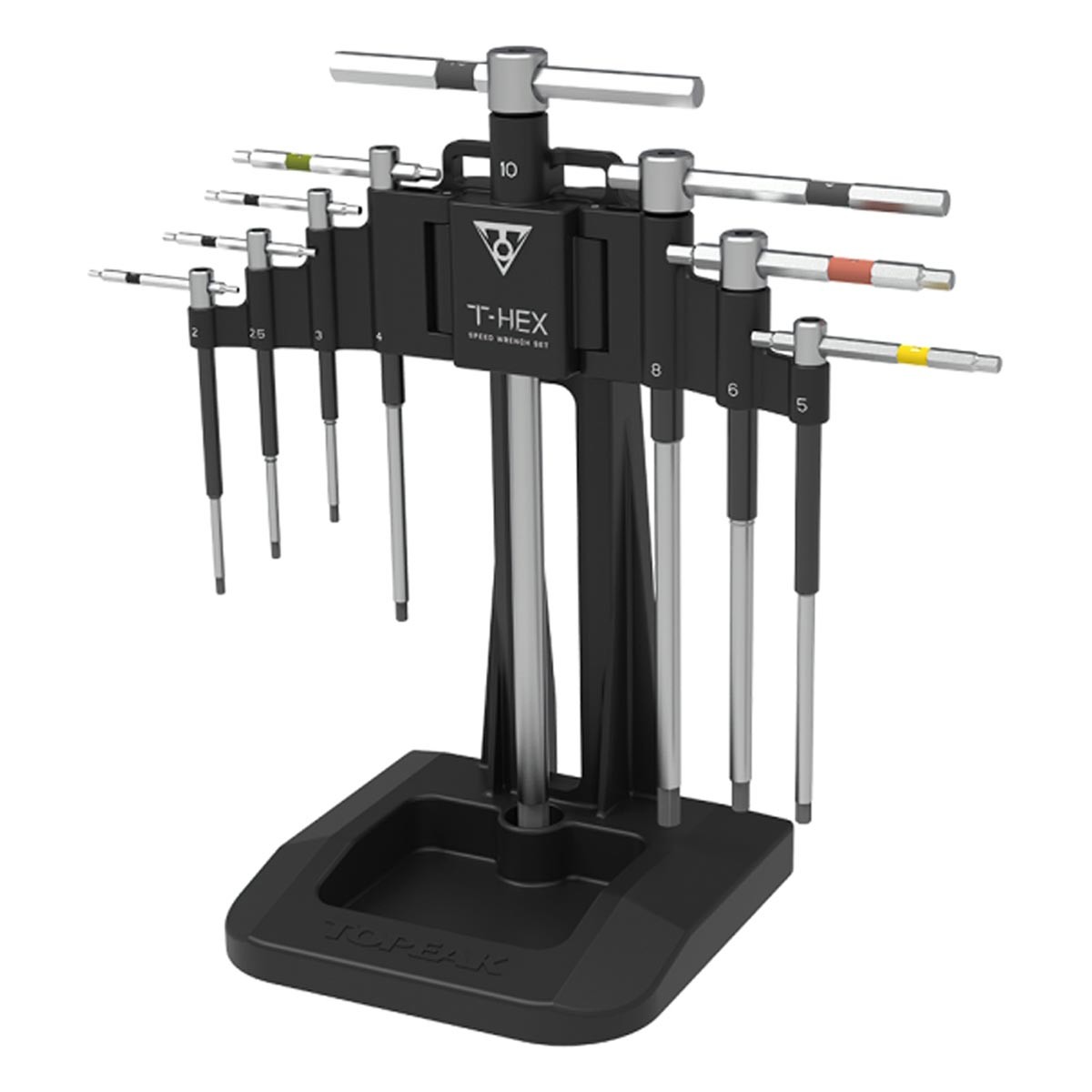 TOPEAK T-Hex Speed Wrench Set 2/2.5/3/4/5/6/8/10mm | Шестограмни инструменти за велосипед с поставка за стенд