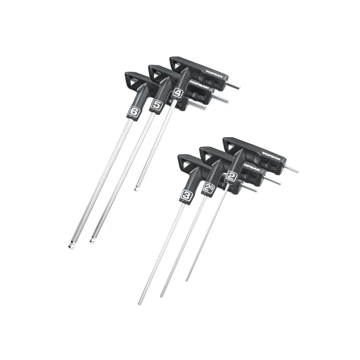 TOPEAK T-Handle DuoHex Wrench Set 2/2.5/3/4/5/6mm | Шестограмни инструменти за велосипед