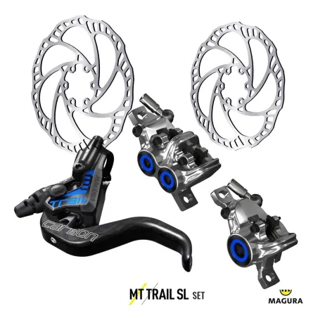 MAGURA MT TRAIL SL (set of two brakes) | 4/2pistons + Storm SL.2 180/160