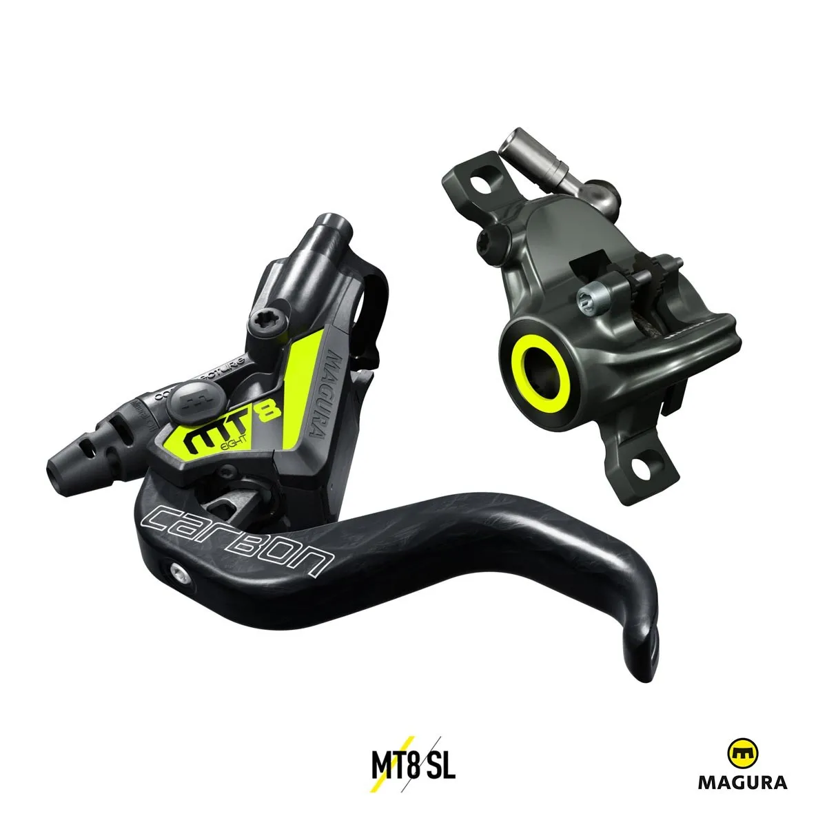 MAGURA MT8 SL (set of two brakes) + Storm SL.2 160/160