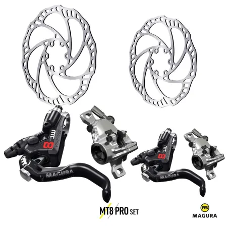 MAGURA MT8 PRO (set of two brakes) | Дискови спирачки комплект за велосипед - 2 бутална + Storm SL.2 180/160