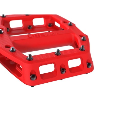 Trek Line Elite Flat Pedal Set | Radioactive Red