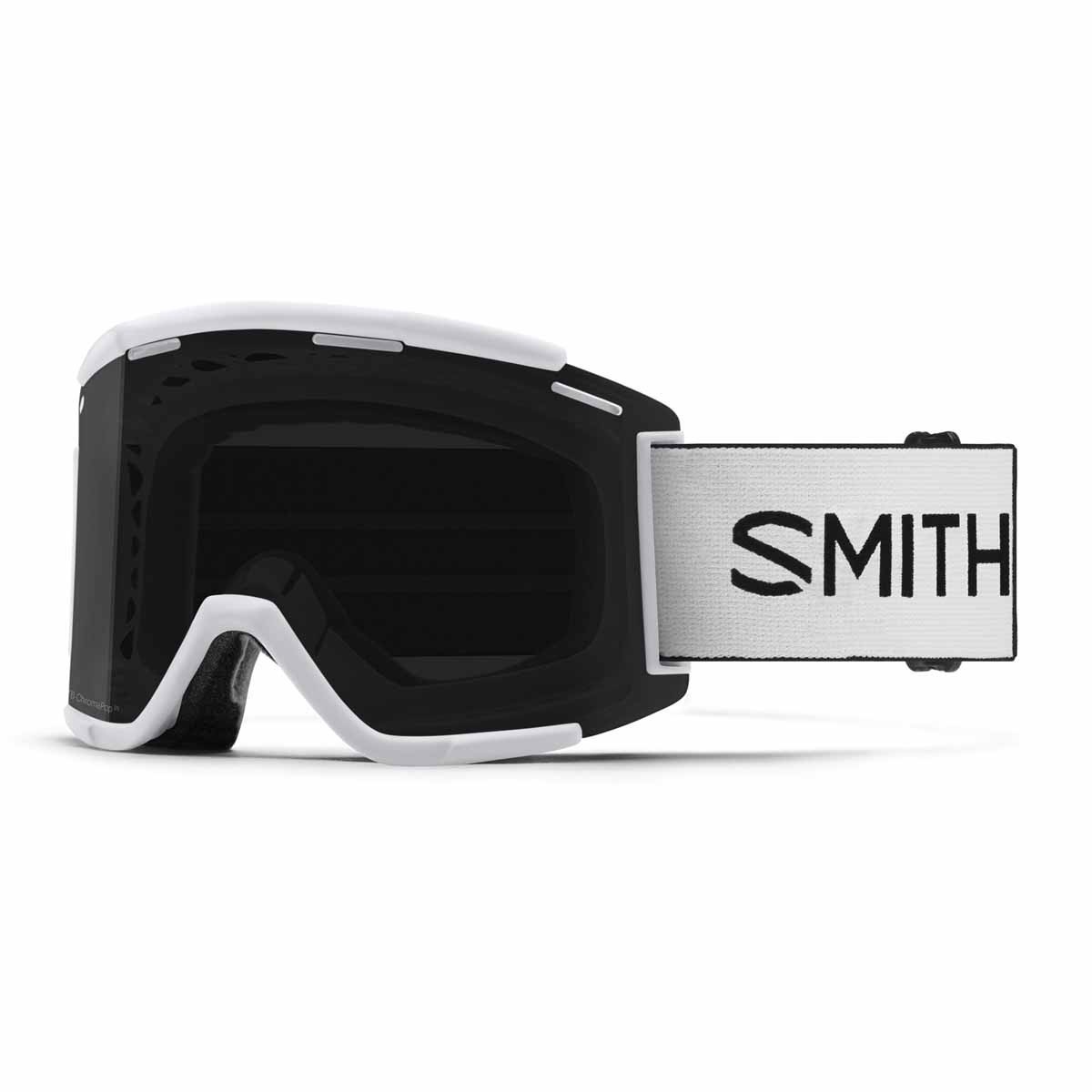 SMITH SQUAD MTB XL white | S3 CHROMAPOP Sun Black Mirror | МТБ / Даунхил вело маска