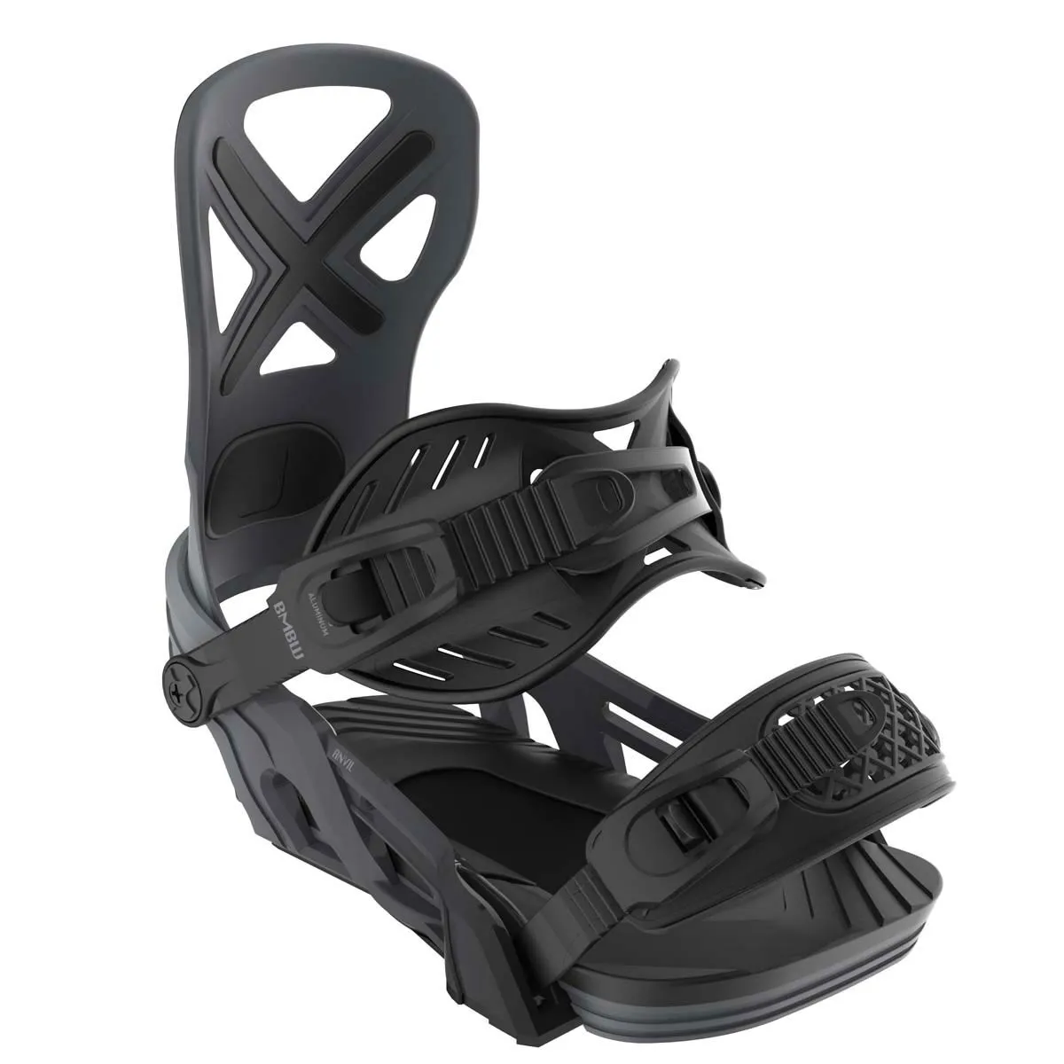 2025 Bent Metal ANVIL black/grey | Men's Snowboard Bindings