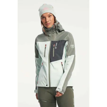 TENSON SKI TOURING SOFTSHELL JACKET WOMEN Light Green | SNOW JACKETS