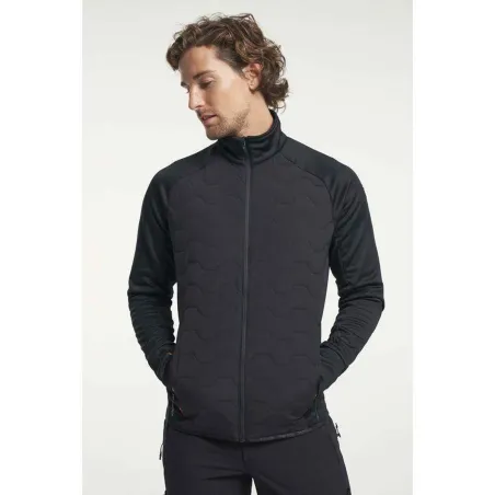 TENSON TXLITE HYBRID MIDLAYER ZIP MEN Black | Хибридно междинно яке с цип
