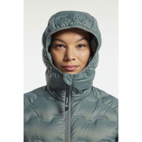 TENSON TXLITE SHIBUI HOOD DOWN PUFFER WOMAN Grey Green | HIKING AND TREKKING JACKETS