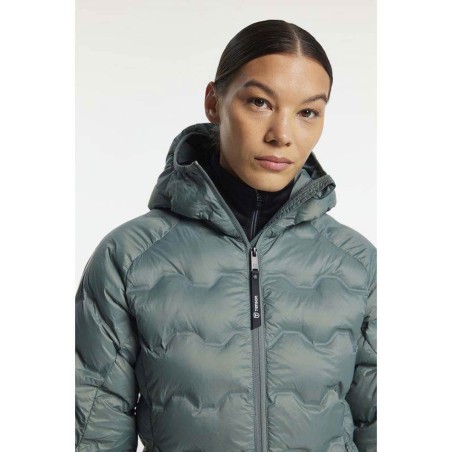 TENSON TXLITE SHIBUI HOOD DOWN PUFFER WOMAN Grey Green | HIKING AND TREKKING JACKETS
