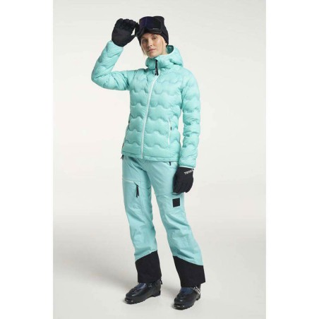 TENSON TXLITE SHIBUI HOOD DOWN PUFFER WOMAN Light Turqouise | HIKING AND TREKKING JACKETS