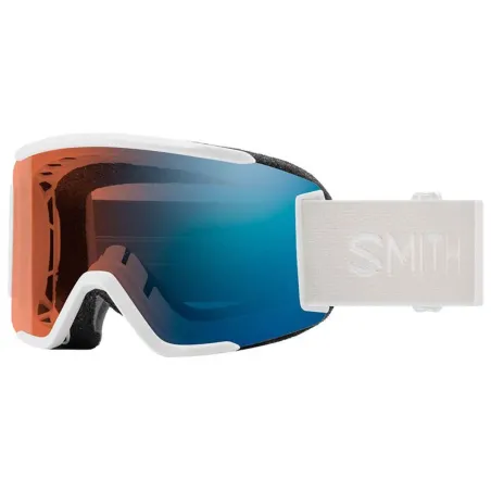 SMITH SQUAD white vapor | S3-S1 CHROMAPOP PRO Photochromic Blue Mirror | ски & сноуборд маска