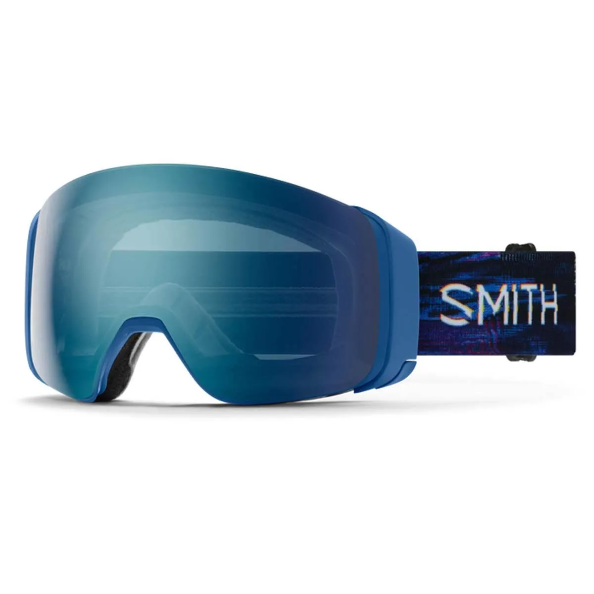 SMITH 4D MAG true blue glitch | S2 CHROMAPOP Everyday Blue Mirror | ски & сноуборд маска