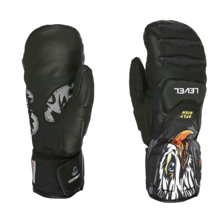 LEVEL SQ JR CF MITTEN PK BLACK | Детски Ски/Сноуборд ръкавици