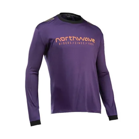 NORTHWAVE SHARP JERSEY purple/orange | Winter Bike Jersey