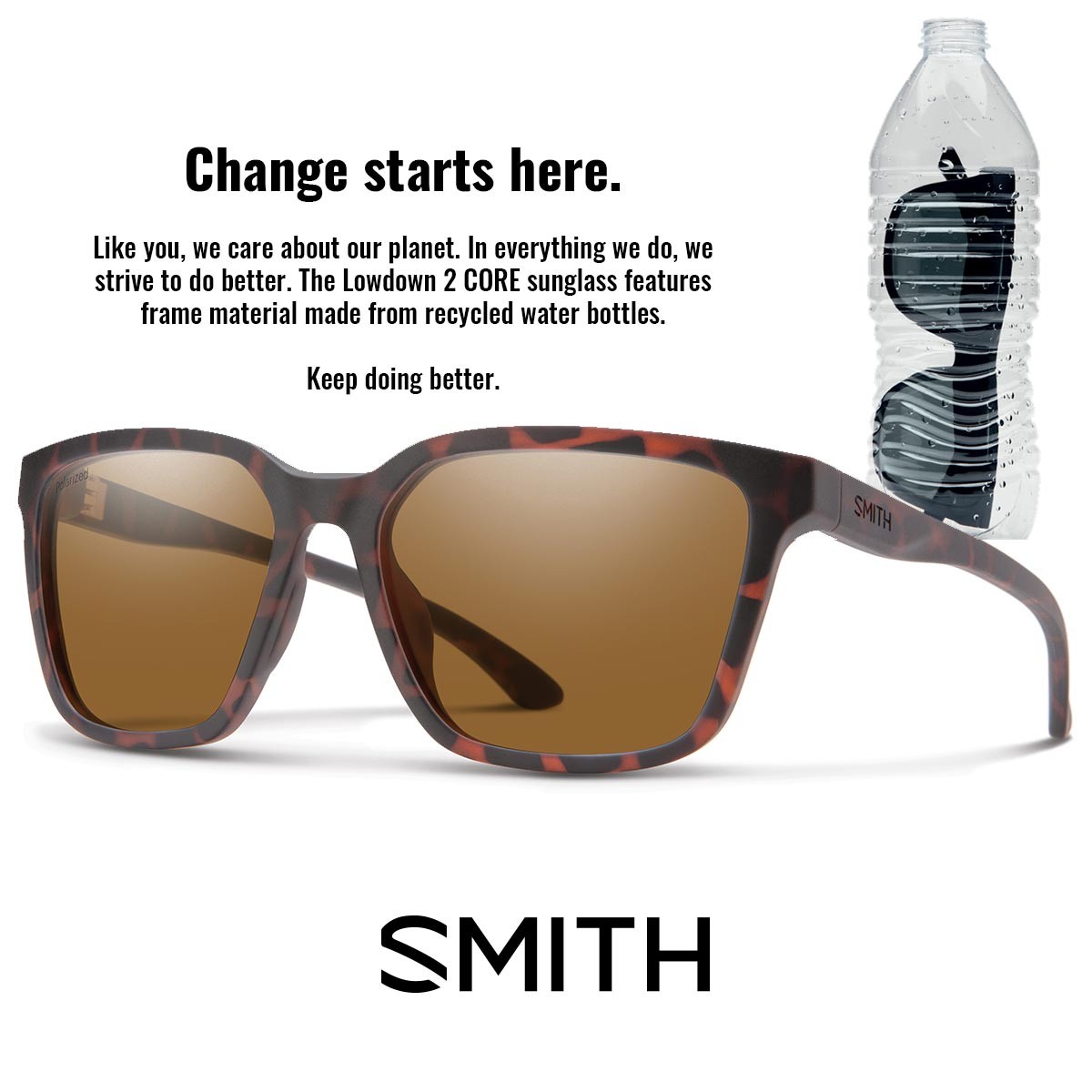 SMITH SHOUTOUT CORE MATT HAVANA Polarized Brown