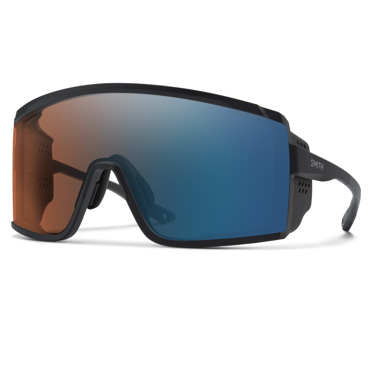 SMITH PURSUIT Matte Black ChromaPop Glacier Photochromic Copper To Gray With Blue Mirror | Слънчеви очила SMITH