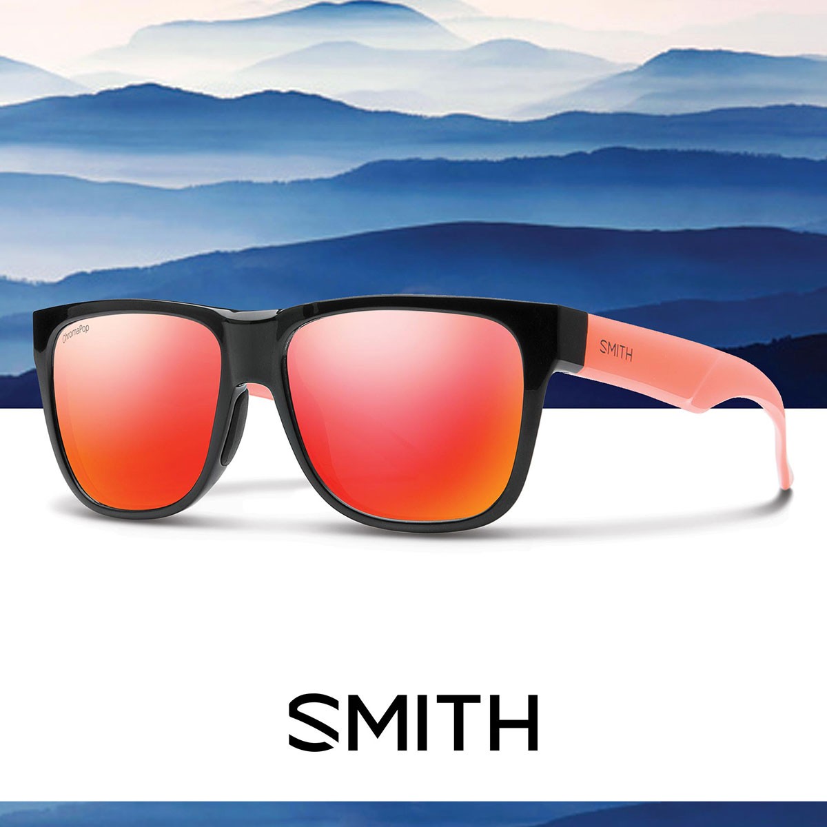 SMITH LOWDOWN 2 Black Sunburst CHROMAPOP