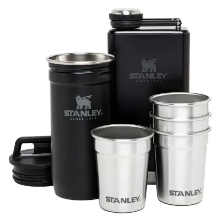 STANLEY THE PRE-PARTY SHOTGLASS + FLASK SET Matte Black Pebble