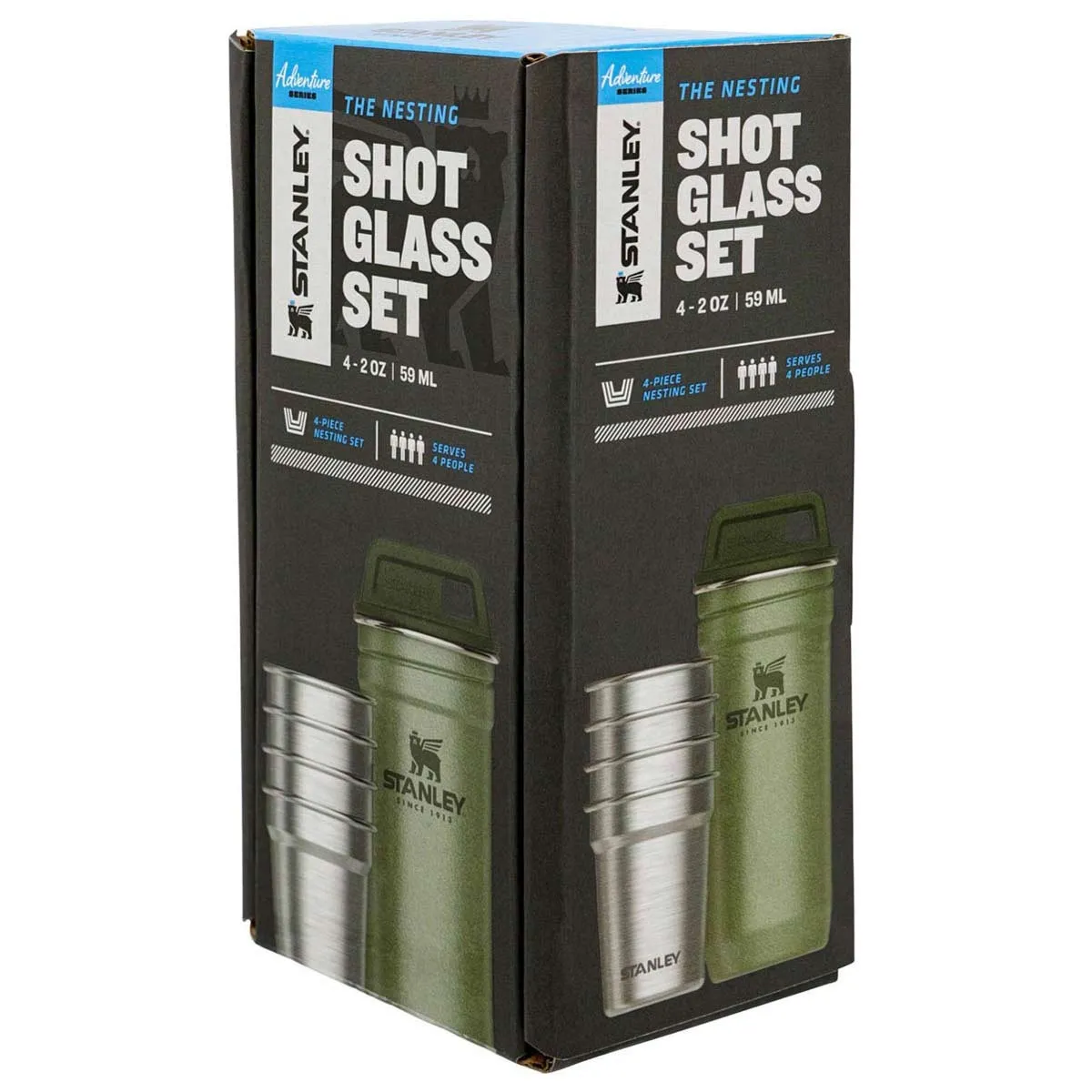 STANLEY THE NESTING SHOT GLASS SET Hammertone Green