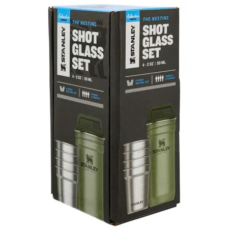 STANLEY THE NESTING SHOT GLASS SET Hammertone Green