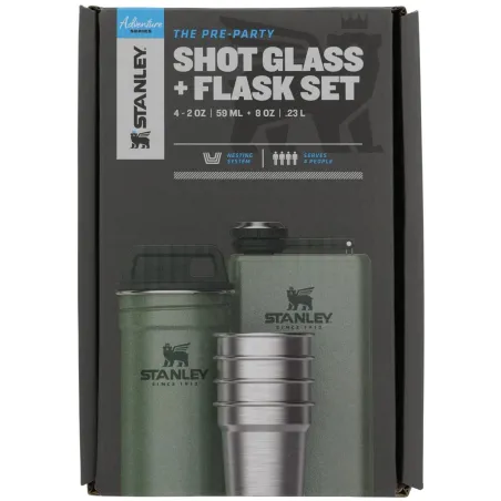 STANLEY THE PRE-PARTY SHOTGLASS + FLASK SET Hammertone Green