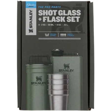 STANLEY THE PRE-PARTY SHOTGLASS + FLASK SET Hammertone Green