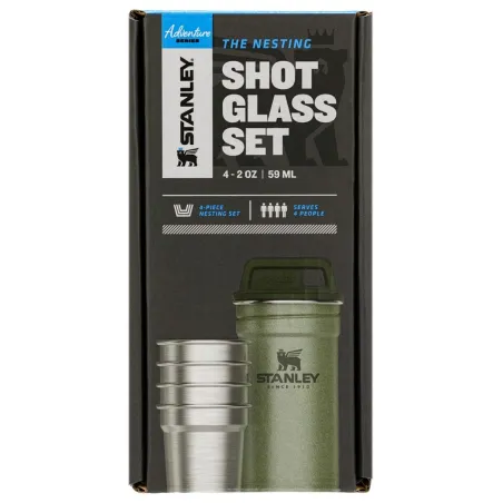 STANLEY THE NESTING SHOT GLASS SET Hammertone Green