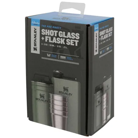 STANLEY THE PRE-PARTY SHOTGLASS + FLASK SET Hammertone Green