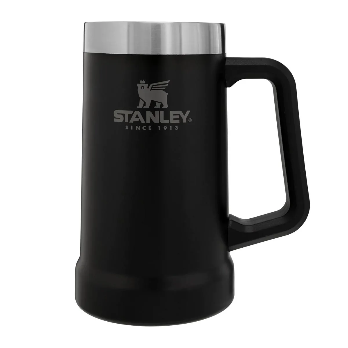 STANLEY THE BIG GRIP BEER STEIN .70L / 24OZ Matte Black Pebble