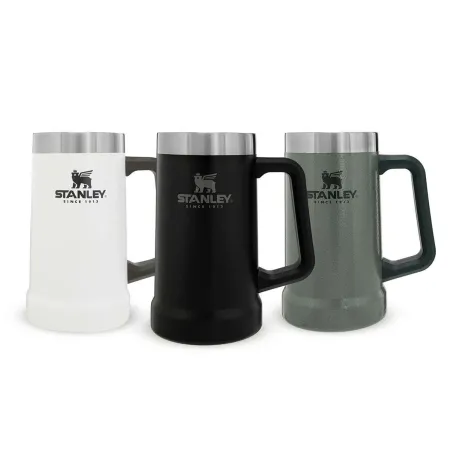 STANLEY THE BIG GRIP BEER STEIN .70L / 24OZ Matte Black Pebble