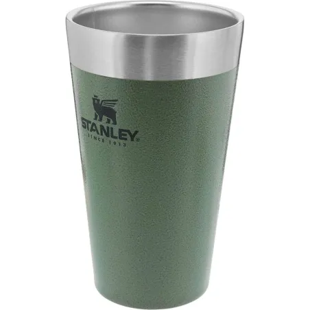 STANLEY THE STACKING BEER PINT .47L / 16OZ Hammertone Green