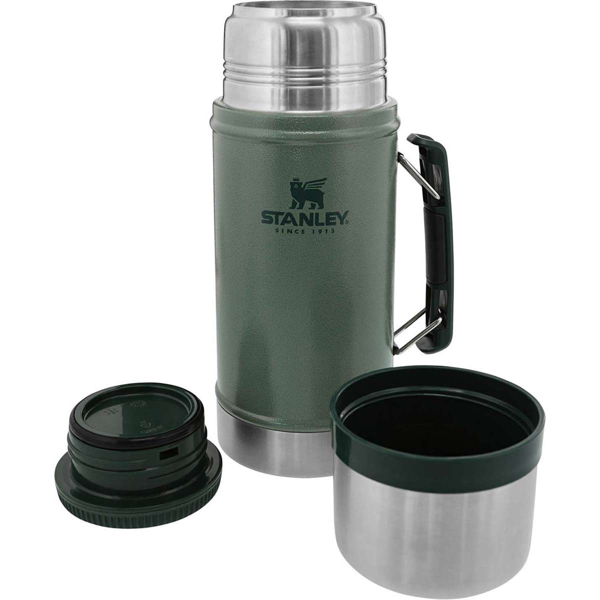 STANLEY THE LEGENDARY CLASSIC FOOD JAR .70L / 24OZ Hammertone Green STANLEY THE LEGENDARY CLASSIC FOOD JAR .70L / 24OZ Hammertone Green