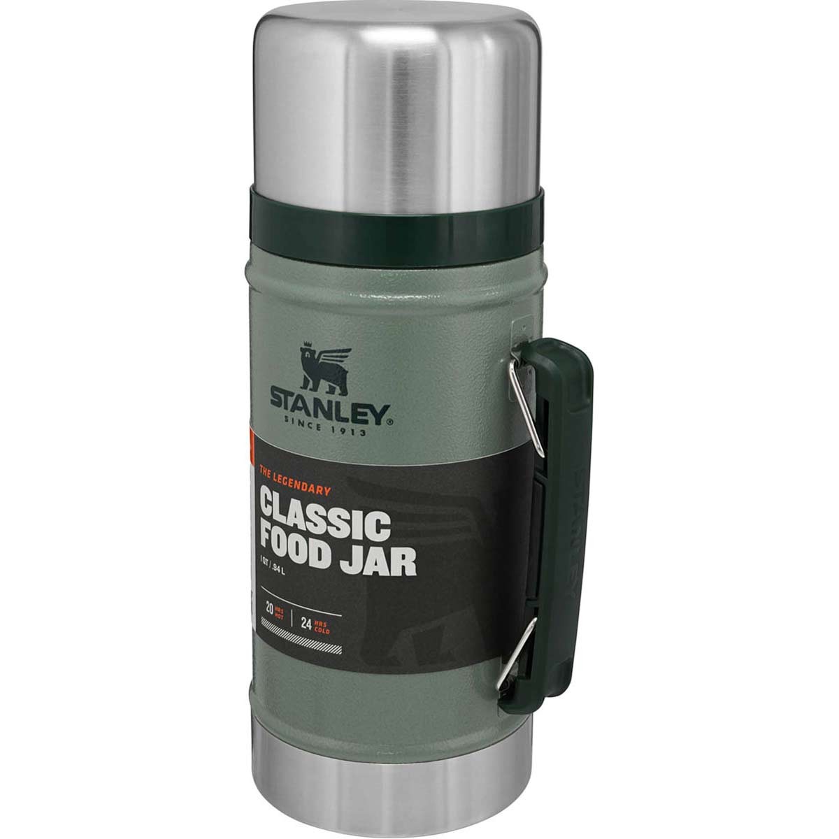 STANLEY THE LEGENDARY CLASSIC FOOD JAR .70L / 24OZ Hammertone Green STANLEY THE LEGENDARY CLASSIC FOOD JAR .70L / 24OZ Hammertone Green