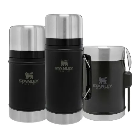 STANLEY THE LEGENDARY FOOD JAR + SPORK 14OZ / .4L Matte Black Pebble