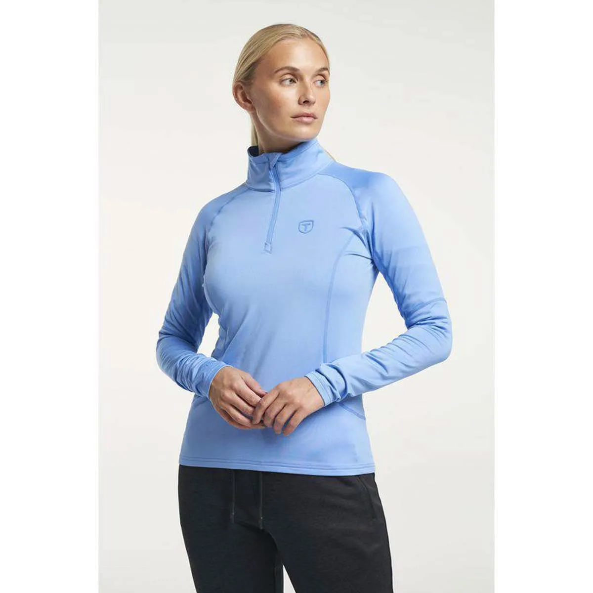 TENSON Txlite Half  Zip Women Light Blue | Women Outdoor Midlayers & Hoodies