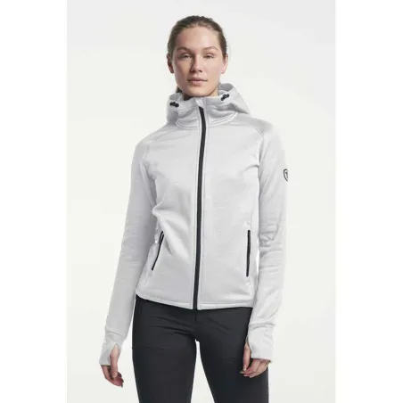 TENSON Txlite Midlayer Hoodie Zip Women Light Grey | Дамски туристически полар с цип