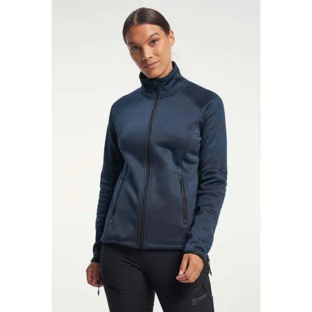 TENSON Txlite Midlayer Zip Woman Dark Blue | Дамски туристически полар с цип