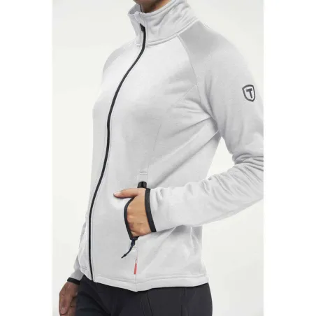 TENSON Txlite Midlayer Zip Woman Light Grey  | Women Outdoor Midlayers & Hoodies