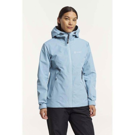 TENSON Winga Rain Jacket Women Blue Grey | Women Outdoor Jackets & Vests