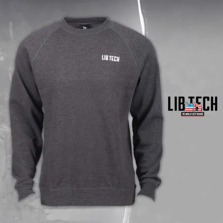 LIB LOGO CREW CHARCOAL