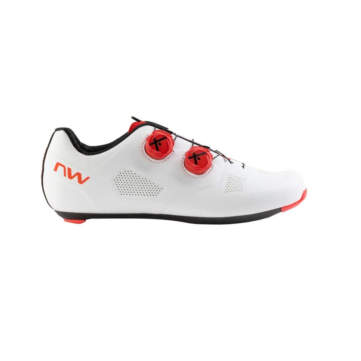 NORTHWAVE REVOLUTION 4 white/red fluo | Шосейни обувки за колоездене