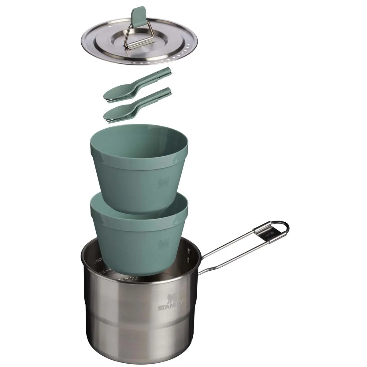STANLEY Wildfare Go Two Bowl Cook Set 1.1L / 1.25QT Shale/Charcoal