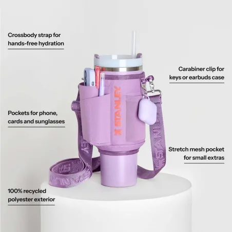 STANLEY The All-Day Quencher Carry-All 1.18L / 40oz Cream | Чанта с дръжка за чаши / термоси / бутилки STANLEY