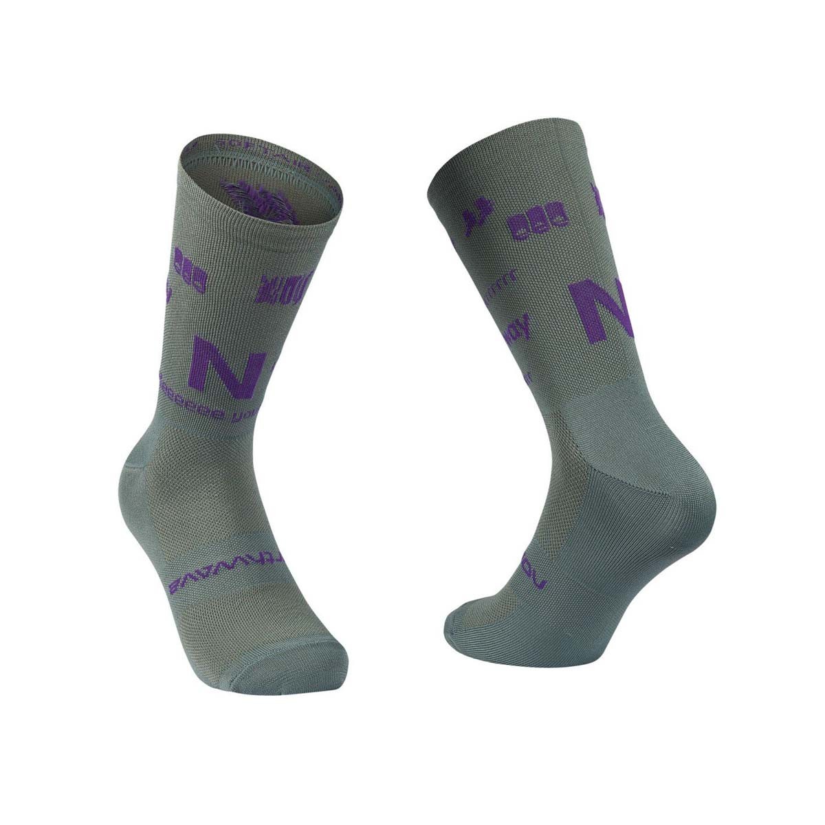NORTHWAVE TYPE SOCK sage/dark purple | Вело чорапи NORTHWAVE TYPE SOCK sage/dark purple | Вело чорапи